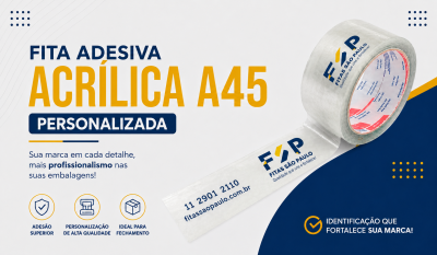 Fita Adesiva Acrílica A45 – Personalizada